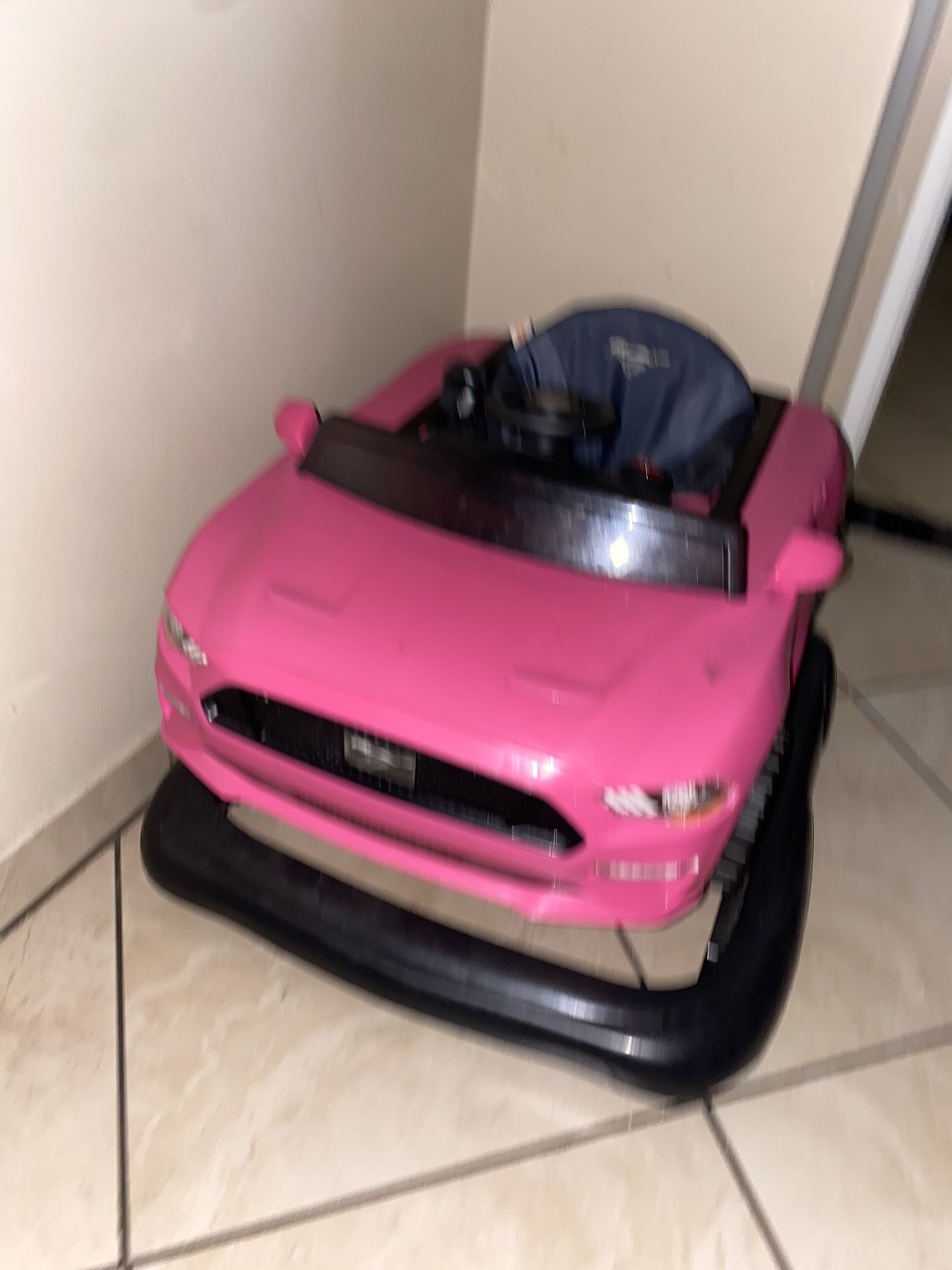 Pink Mustang Baby Walker