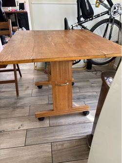 Collapsible Table and 3 chairs