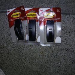 FAT Wall Hooks! 3m  Brand. All 3 For$10 Asap!