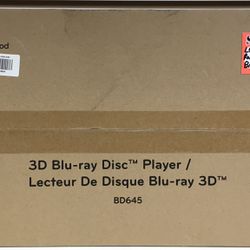 LG BD645 3D Blu-ray DVD Player Brand New 