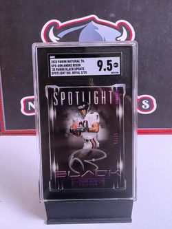2025 Panini National TR. #SPS-ARN Andre Rison ‘25 Panini Black Update Spotlight Sig, Royal 2/25
