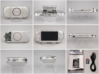 🔥 Sony PSP-3001 Mystic Silver • Loaded 64GB Storage • New Battery • 7-Day Warranty