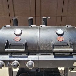Char-Griller Texas Trio Dual Fuel Grill With Cover