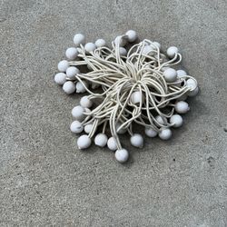 White Ball Bungee Cords Lot
