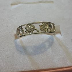 14kt Anillo De Oro De La Suerte 🍀 Size 7
