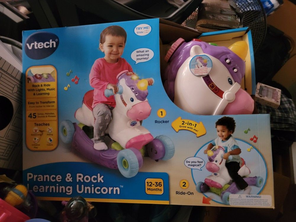 VTech Prance and Rock Learning Unicorn, Multicolor, 12 to 36 Months