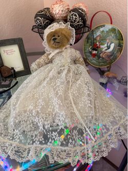 Bearly People Bridal fantasy teddy bear with long dress