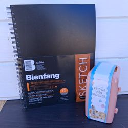 New Sketch Book And Pencil Holder