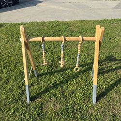 Wooden Baby Play Gym - Exercise for Newborns 