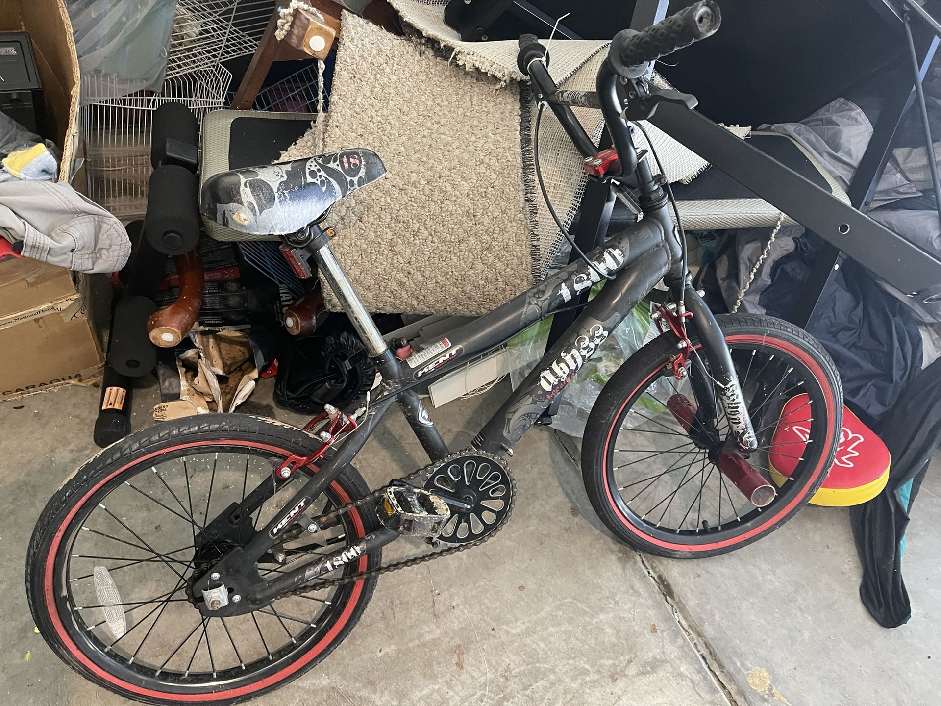Red And Black Bike