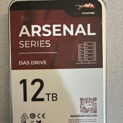 12 TB Arsenal Hard Drive Water Panther 