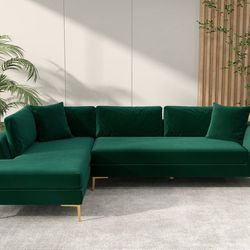 🚚Ask 👉Sectional, Sofa, Couch, Loveseat, Living Room Set, Ottoman, Recliner, Chair, Sleeper. 

✔️In Stock 👉Milo Green LAF Sectional