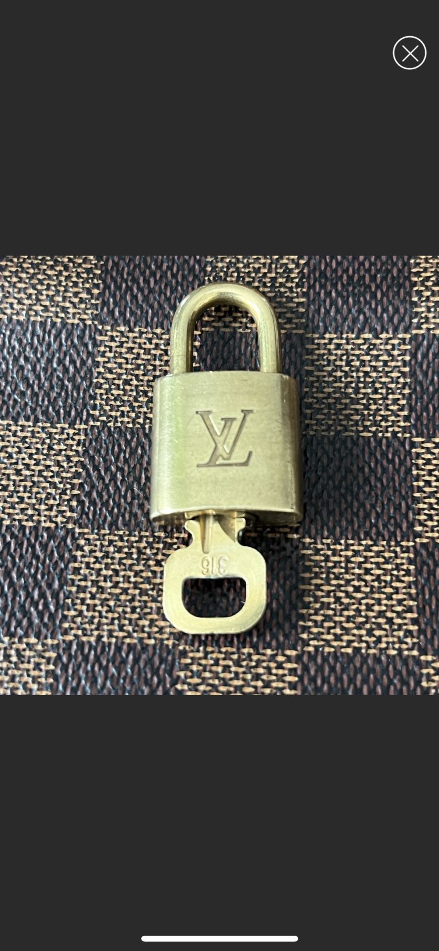 LV Authentic Louis Vuitton Brass Lock & Key #316 for Sale in Salem, OR -  OfferUp