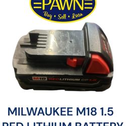 Milwaukee 1.5 Red Lithium Battery