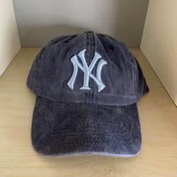 Blue Embroidered NY Hat