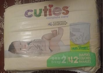 Cuties diapers sz 2/ 42 pack