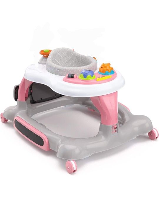 Walker and Rocker with Jumping Board And Feeding Tray