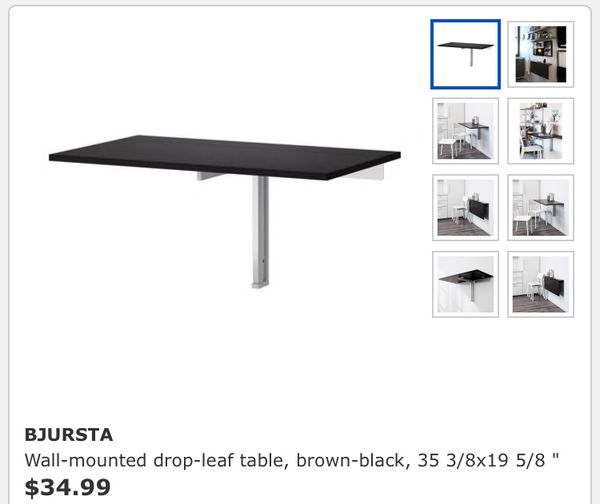 Wall Mounted Drop Leaf Table From Ikea For In Lakewood Co