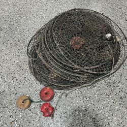 Crawfish Nets And Hook Pole