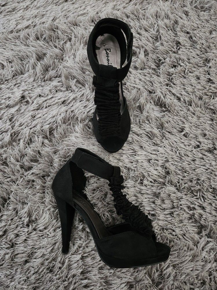 Black Suede Heels