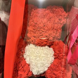 Red rose huge bear 
