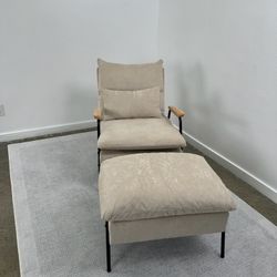 Reclining Chair With Ottoman With Lay Flat Option 4055 Mcombo 