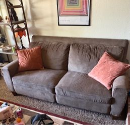 Pair of Electric Reclining Two-Cushion Sofas