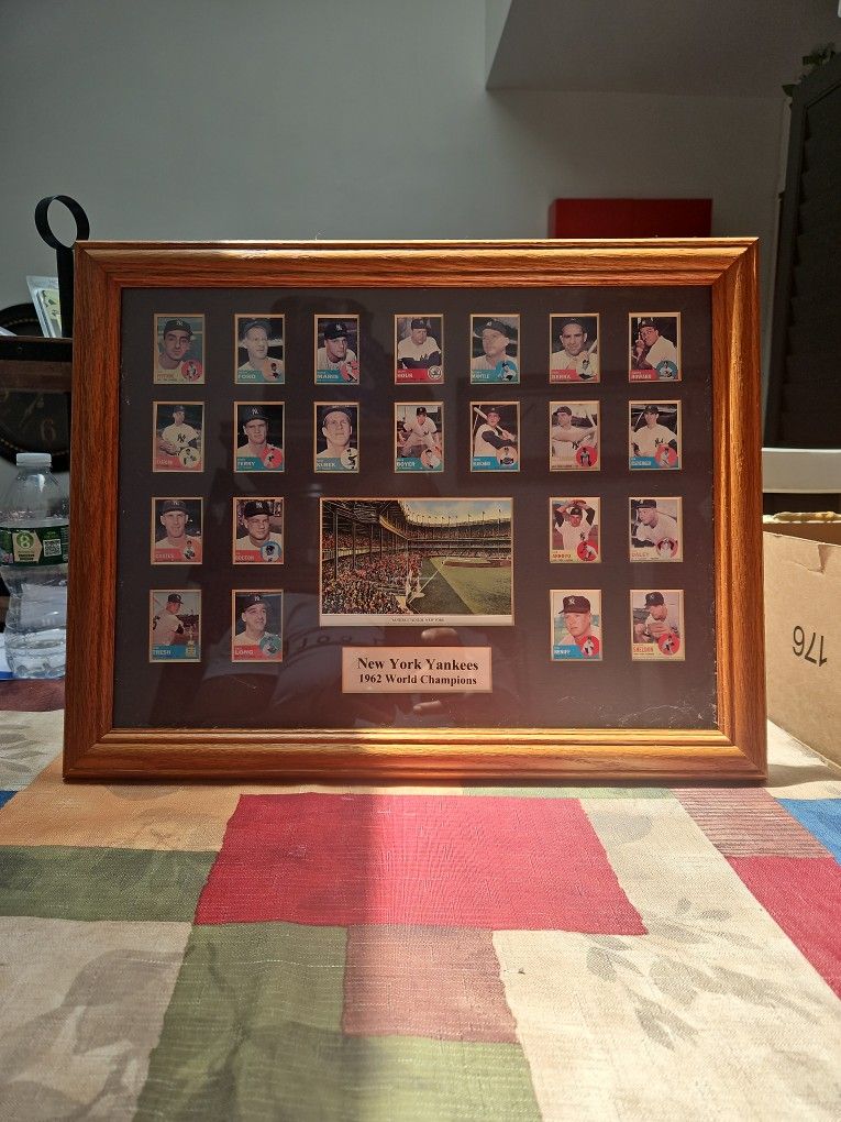 New York Yankees 1962 Word Champions Frame Display