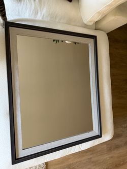 26” x 32” Decorative Framed Mirror — $40