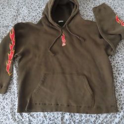 vintage rare redsands flames fleece hoodie no size (flawed)