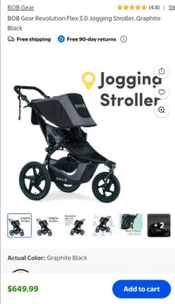 BOB Gear Revolution Flex 3.0 Jogging Stroller, Graphite Black