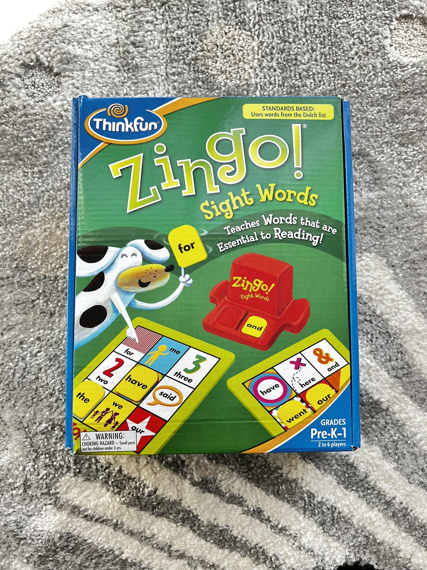 ThinkFun Zingo Sight Words Award Winning Early Reading Game
