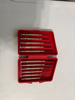 Precision Screwdriver Set in Red Case