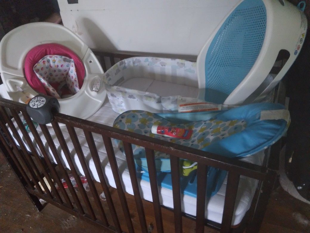 Baby Bed And Accessories 