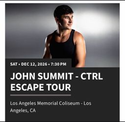 John Summit ticket