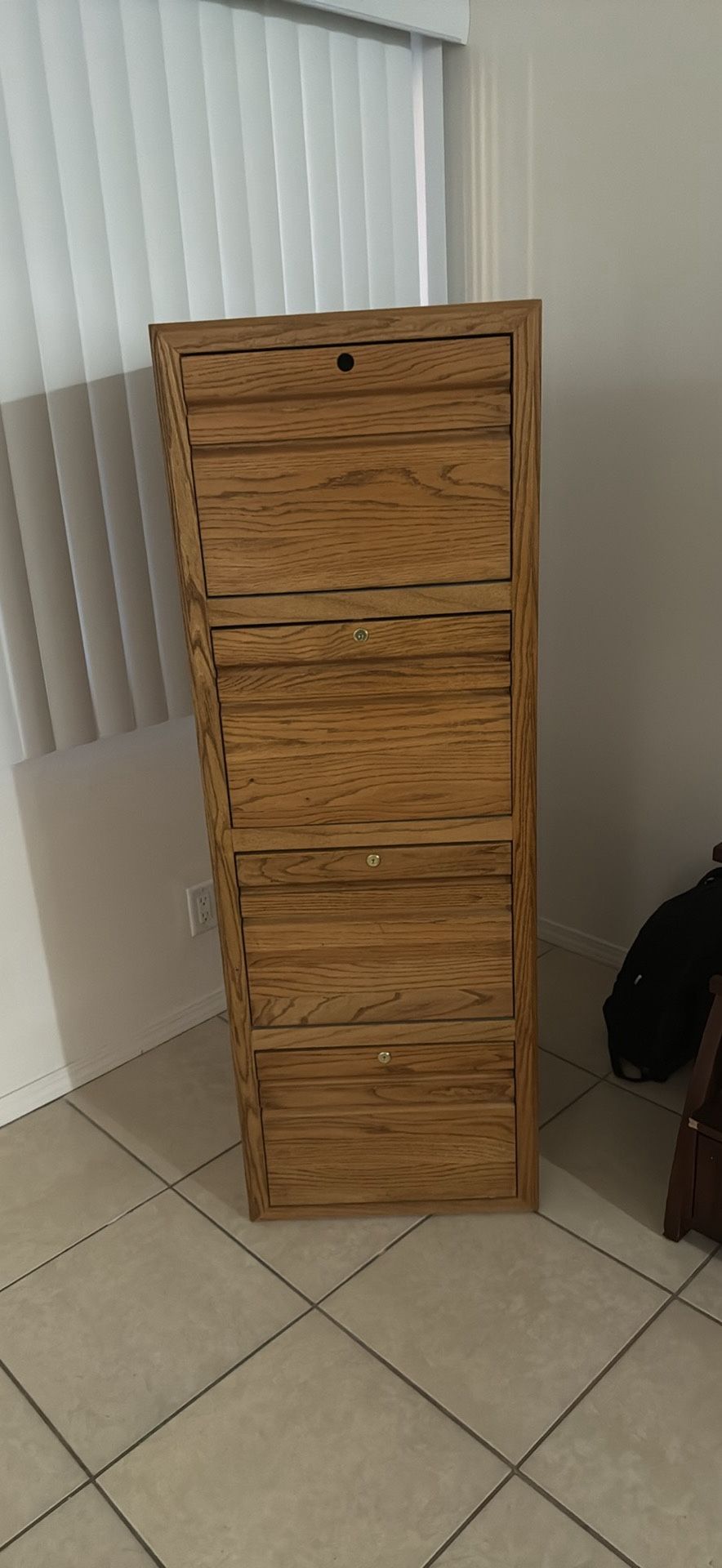 Oak Filing Cabinet
