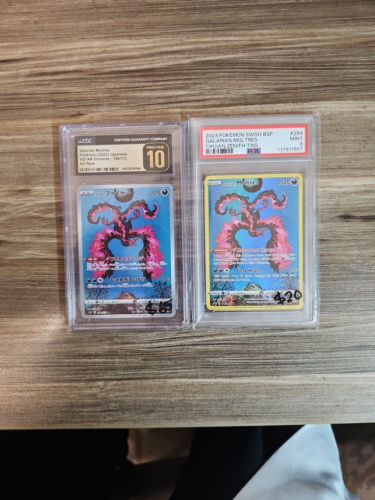 Two Galarain Moltres #190 And #284