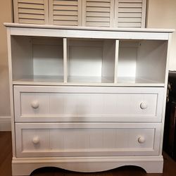 White Nursery Dresser & Changing Table
