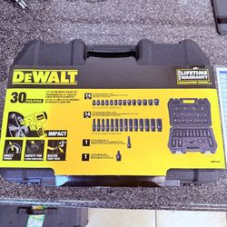 30-Piece 1/2” DeWalt Socket Set, Model: DWMT19249