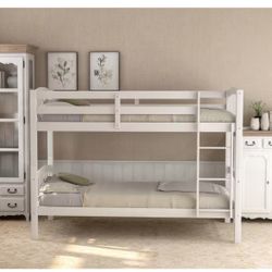 Bunk bed and mattresses