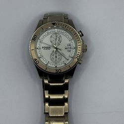 Fossil 100 Meters Gold Watch