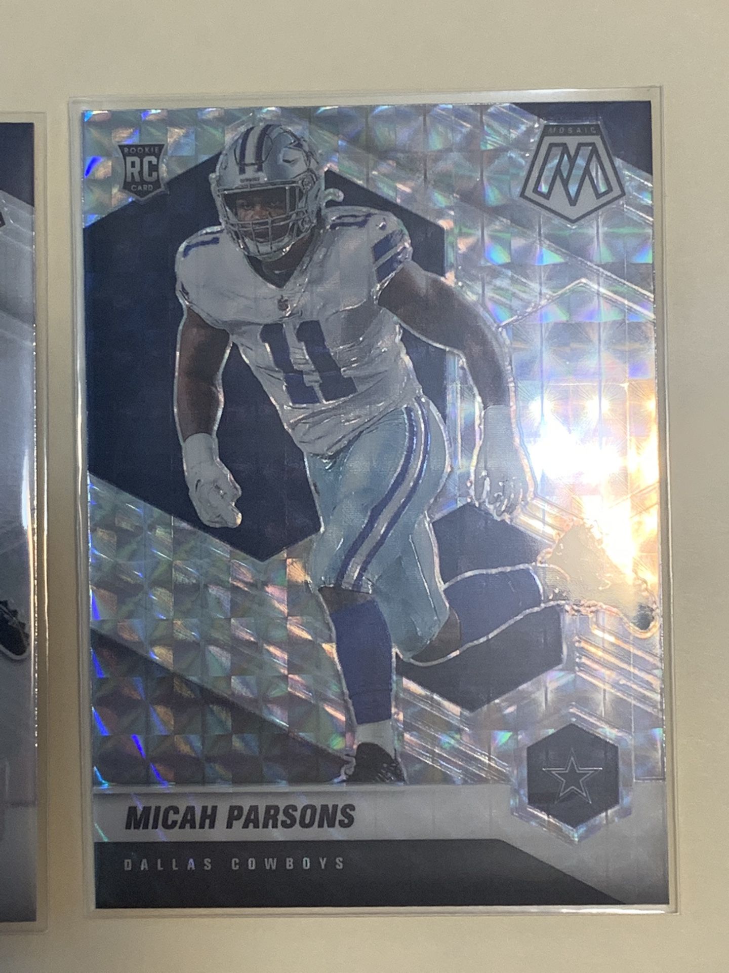 2021 Panini Micah Parsons Mosaic Silver Holo Lot of 3 Cards