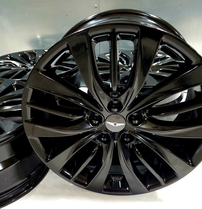 Hyundai Genesis G80 2015-2020 19" Factory OEM Wheel Rim 70873 Gloss Black Powder