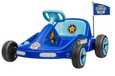 Paw Patrol Chase 6V Electric Go Kart for Kids, Electric Ride-On Toy with Ligh...