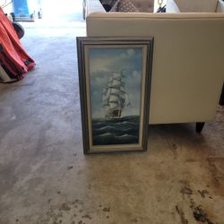 Old Ship Painting 