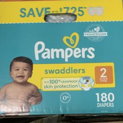 Pampers Swaddlers Size 2-180