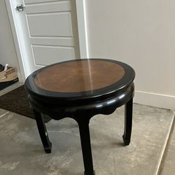 Black & Brown End Table 
