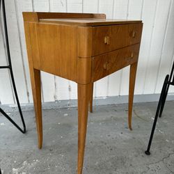 Vintage art deco 2 drawer bedside table $75