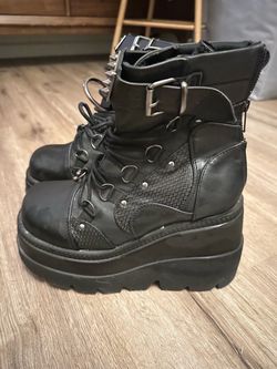 Demonia black boots
