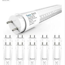 Sunco 10 Pack T8 LED Tubes 4FT Fluorescent Replacement, 48 Inch